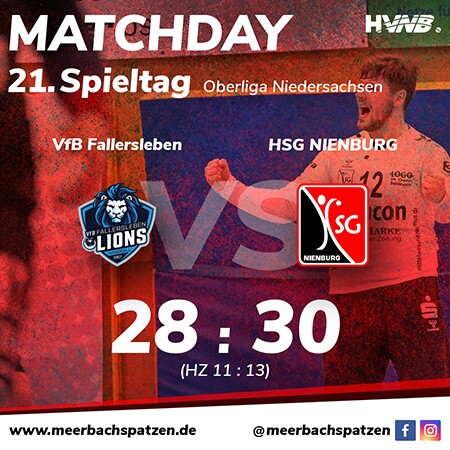 Spielbericht: VfB Fallersleben vs. HSG NIENBURG