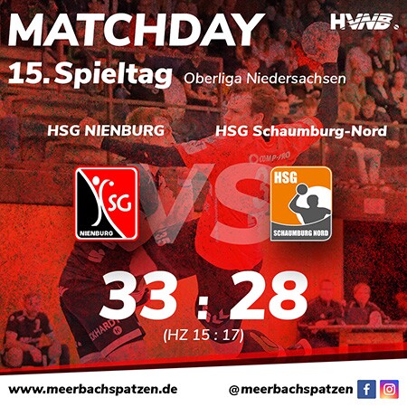 Spielbericht: HSG NIENBURG vs. HSG Schaumburg-Nord